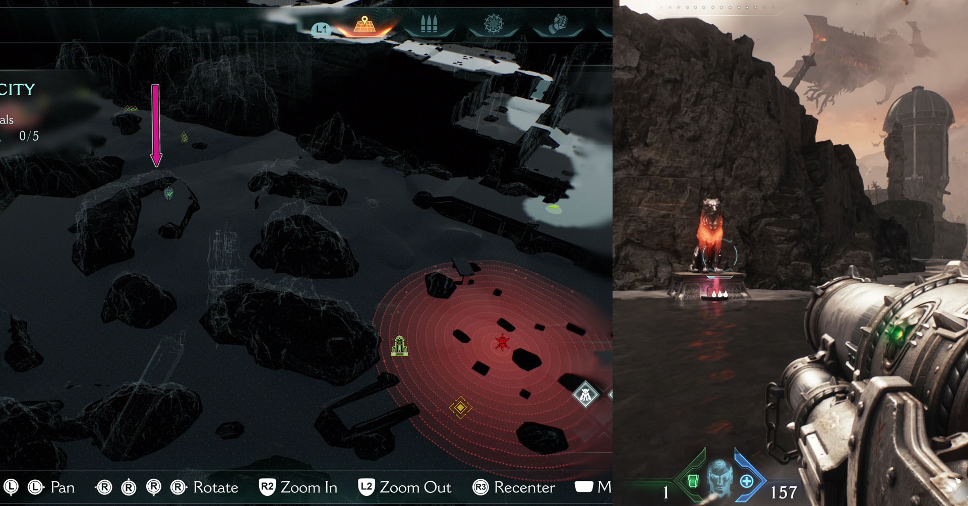 A primeira estátua de lobo que você pode encontrar no Capítulo 6 está realmente perto de onde o rubi está localizado. Só preciso matar todos os inimigos na área para desbloqueá -lo.