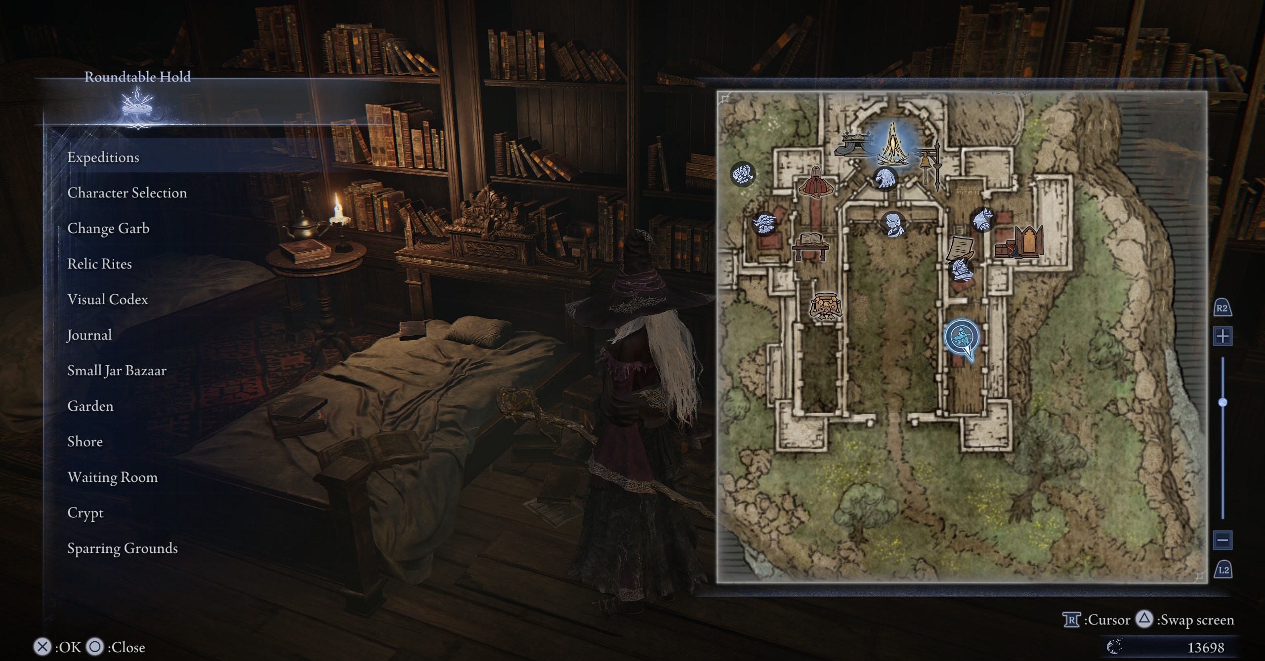 O recluso em Elden Ring Nightreign, de pé, onde o vestígio da noite era O recluso em Elden Ring Nightreign, de pé, onde o vestígio da noite era