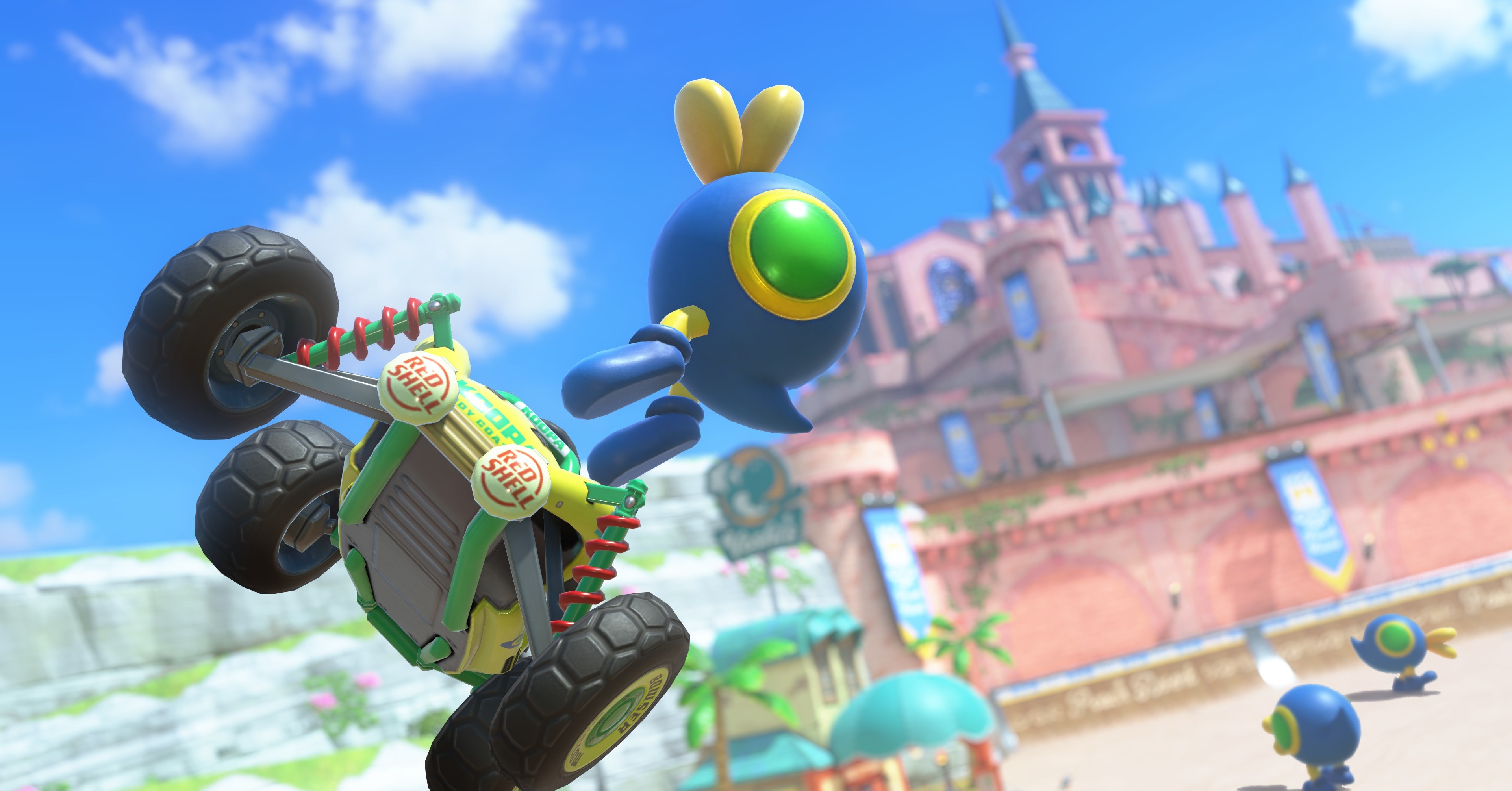 Cataquack realiza um golpe em Mario Kart World Cataquack realiza um golpe em Mario Kart World