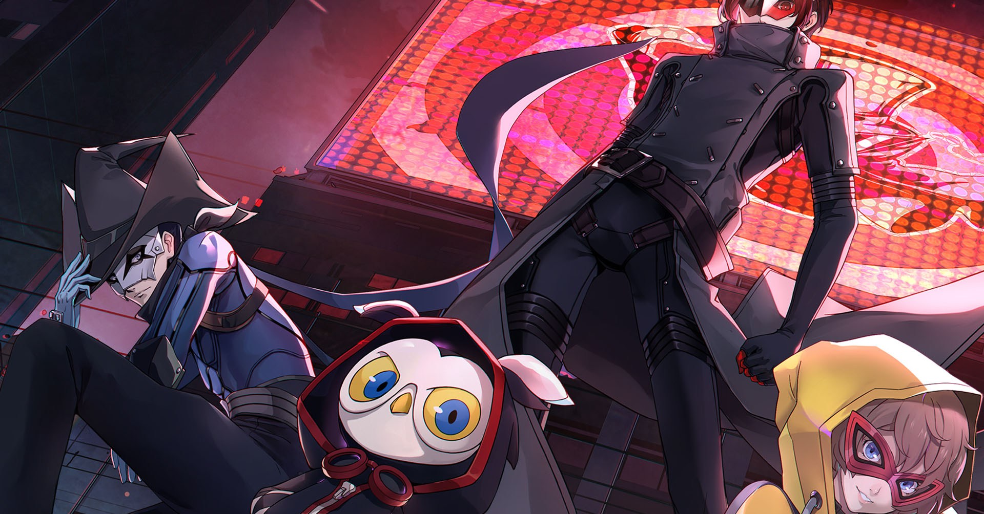 Uma Persona Oficial 5: A imagem Phantom X mostra o grupo de ladrões Phantom. Uma Persona Oficial 5: A imagem Phantom X mostra o grupo de ladrões Phantom.