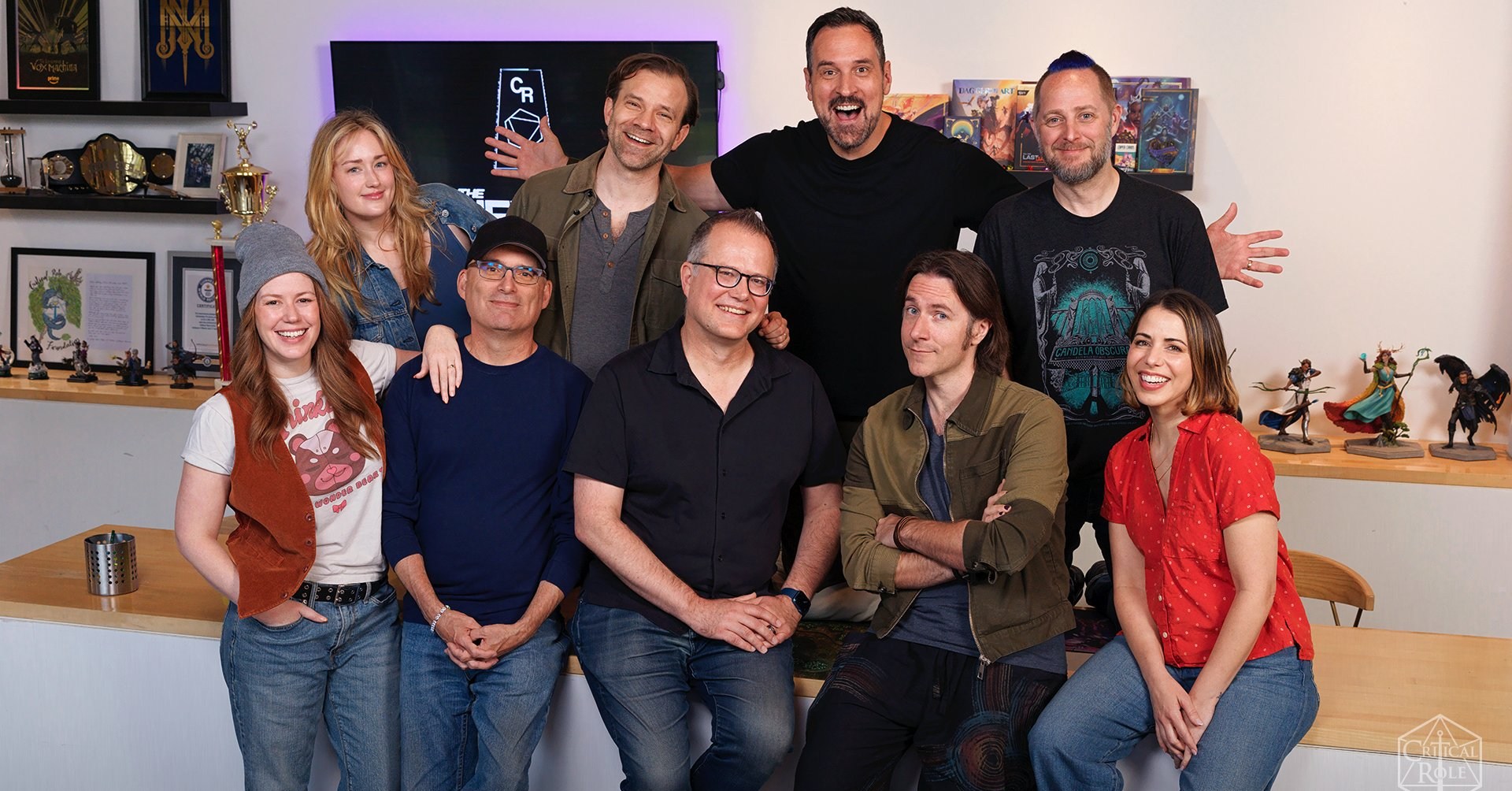 Chirs Perkins e Jeremy Crawford em sua primeira foto com a equipe crítica de papel