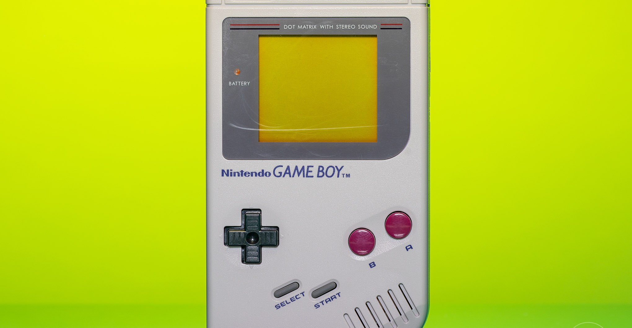 Uma foto do Nintendo Game Boy original (1989) Uma foto do Nintendo Game Boy original (1989)