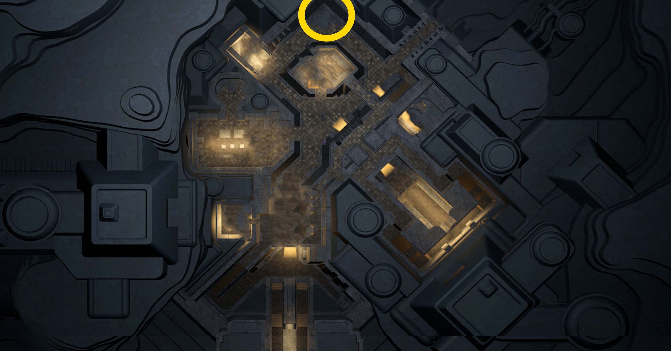 Uma imagem do mapa mostrando onde encontrar o Swordmaster Advanced Skill Trainer em Dune: Awakening Uma imagem do mapa mostrando onde encontrar o Swordmaster Advanced Skill Trainer em Dune: Awakening