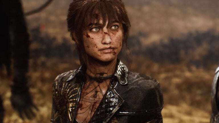 Sciel olha para a distância enquanto usa roupas e penteados de Sciel na Expedição Clair obscur 33