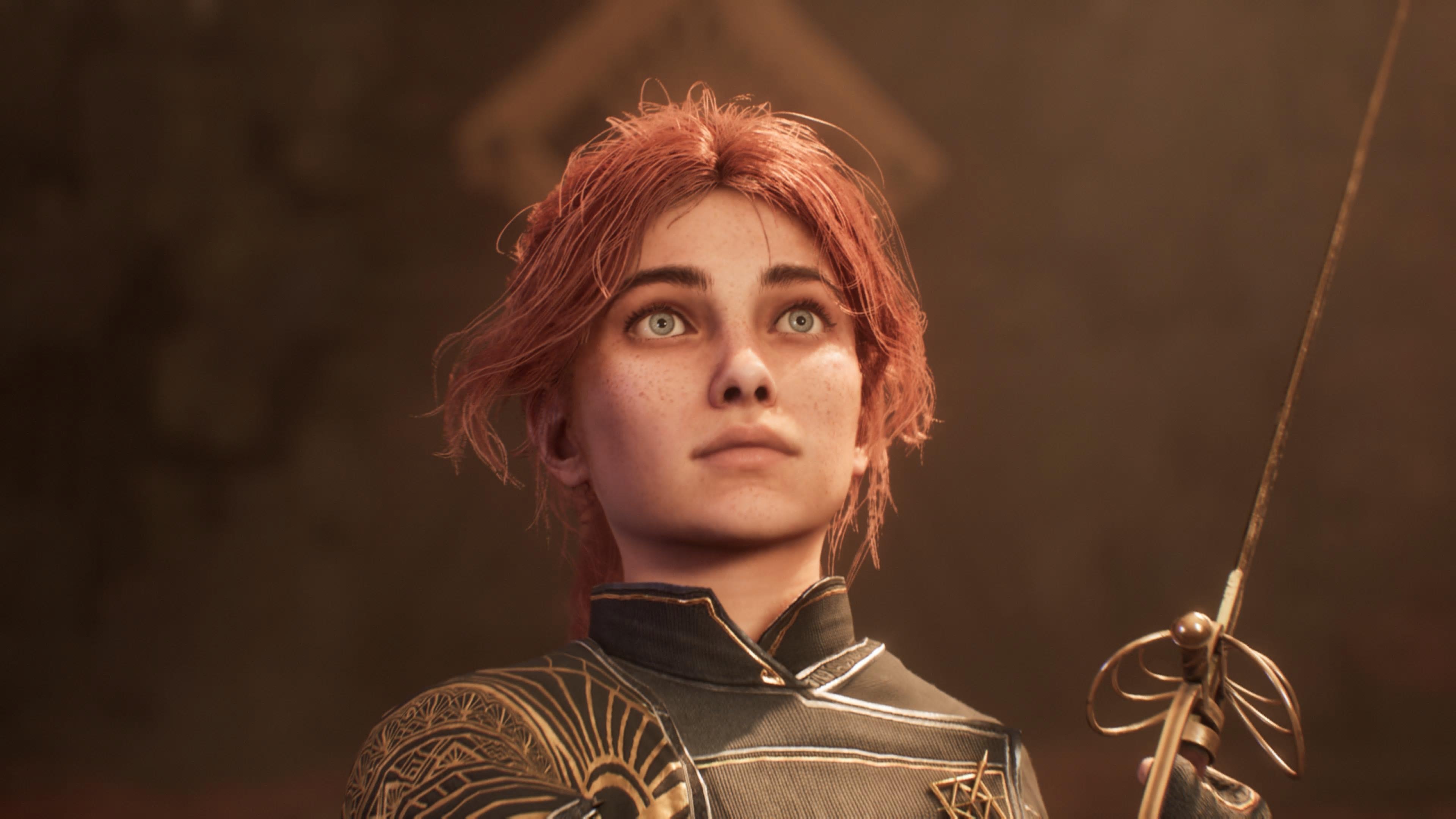 Maelle segura uma espada na expedição Clair obscur 33