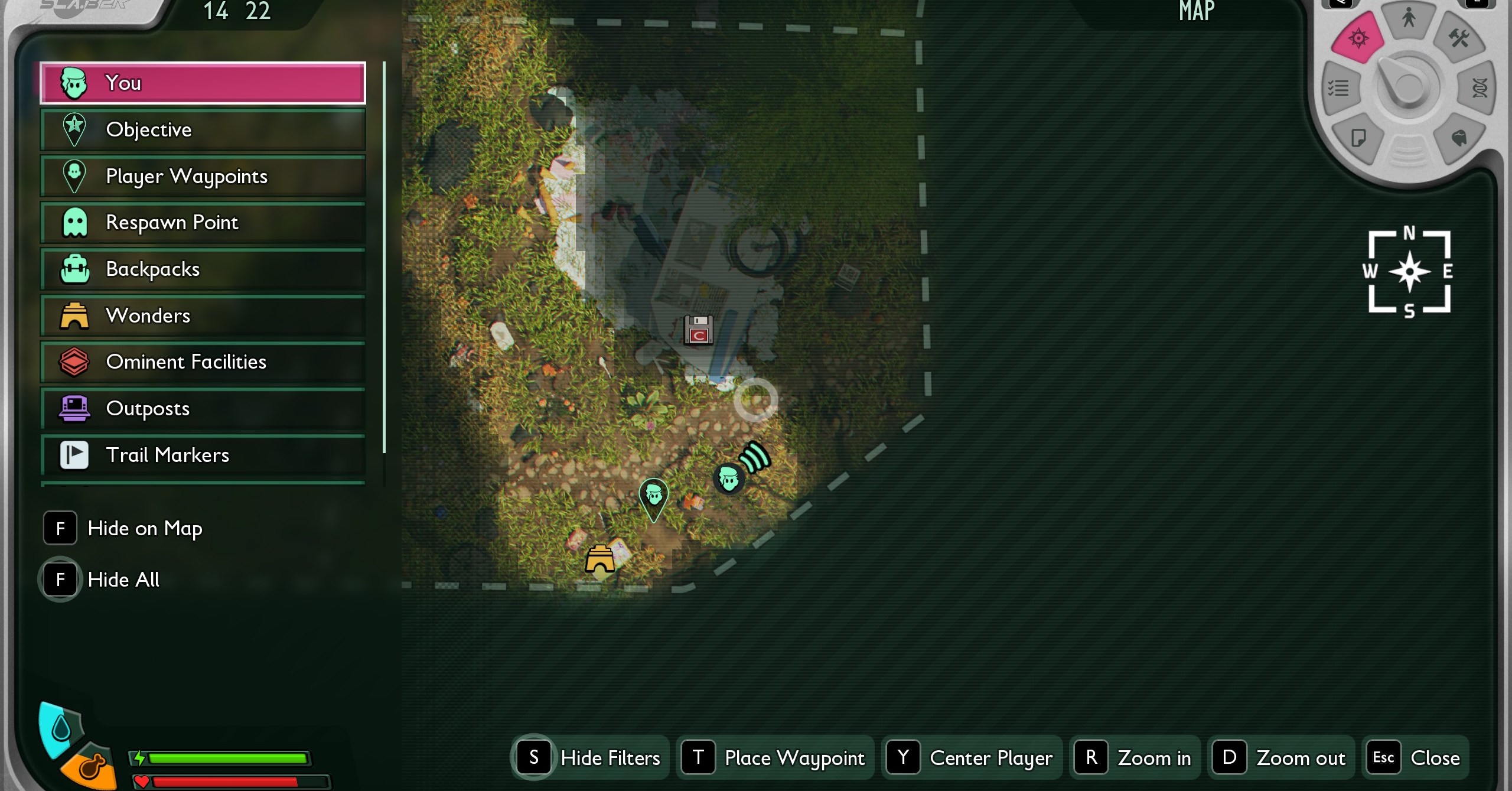 Uma imagem de mapa mostrando onde encontrar mirtilos em 2 fundamentados Uma imagem de mapa mostrando onde encontrar mirtilos em 2 fundamentados