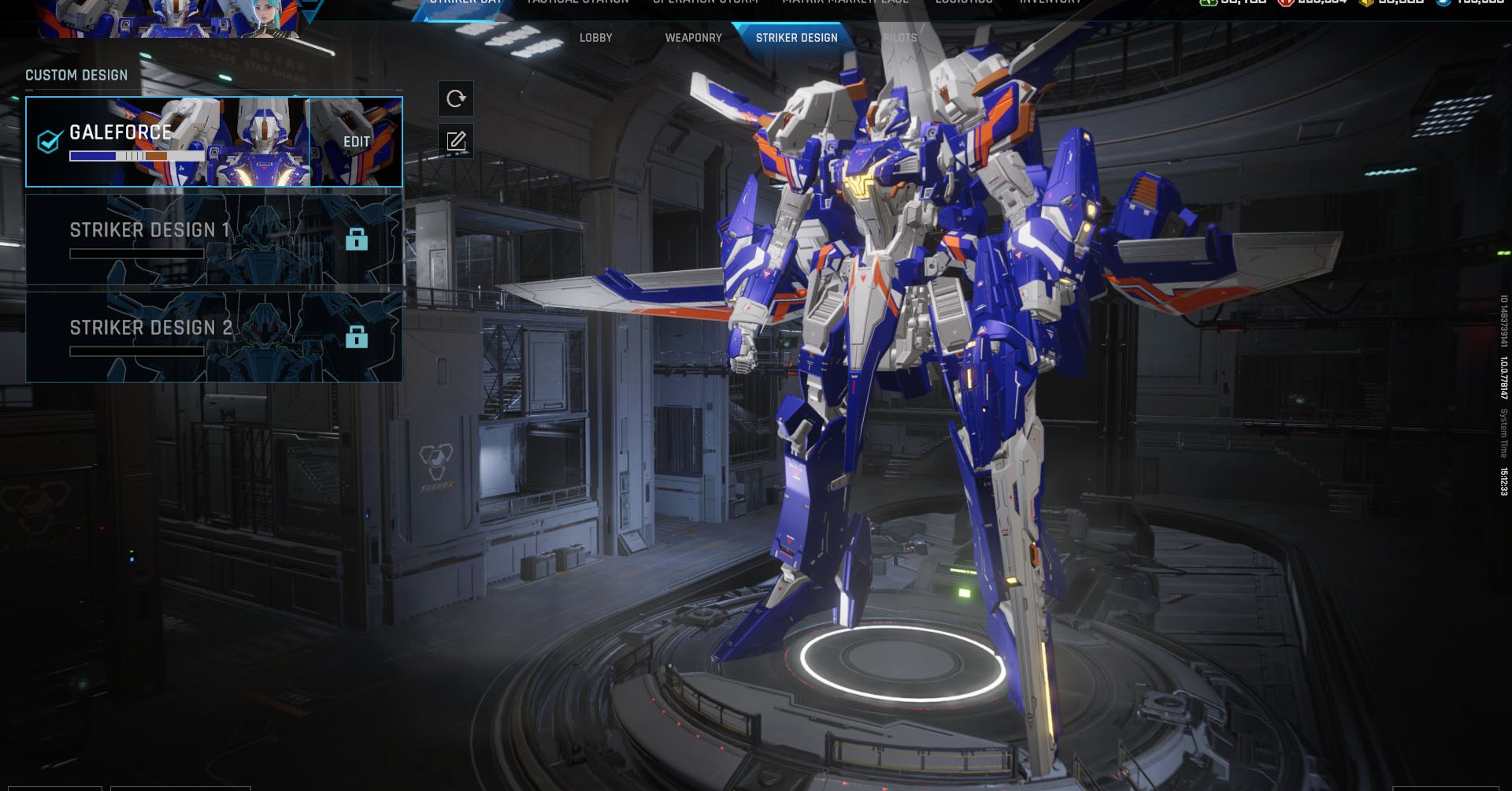 Uma captura de tela do Mecha Break mostra o design do atacante Meny, onde você pode editar o visual do seu mecha. Uma captura de tela do Mecha Break mostra o design do atacante Meny, onde você pode editar o visual do seu mecha.