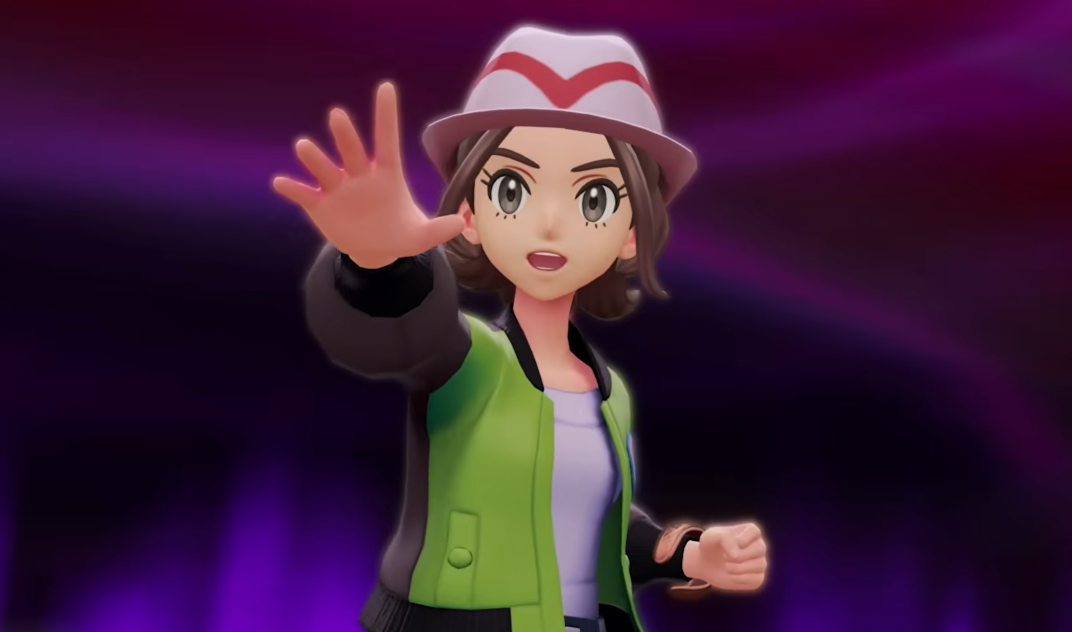 Um treinador de Pokemon em Pokemon Legends ZA enviando um bicho para a batalha