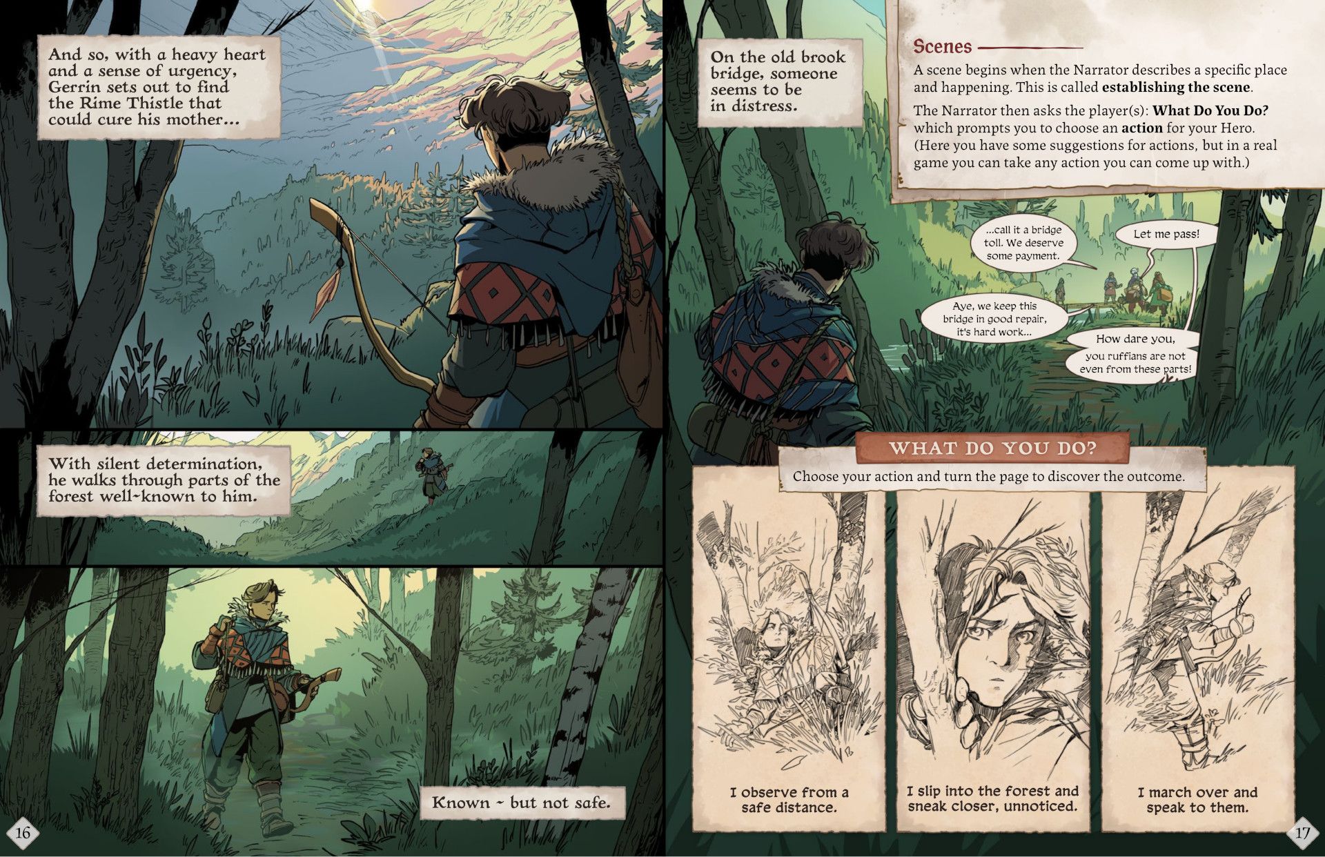 Legenda na história em quadrinhos da névoa.