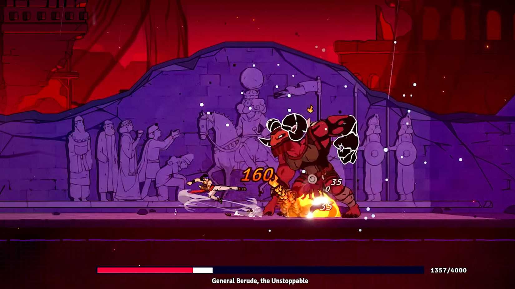 O príncipe da Pérsia luta contra um demônio vermelho no Prince da Pérsia desonesta.