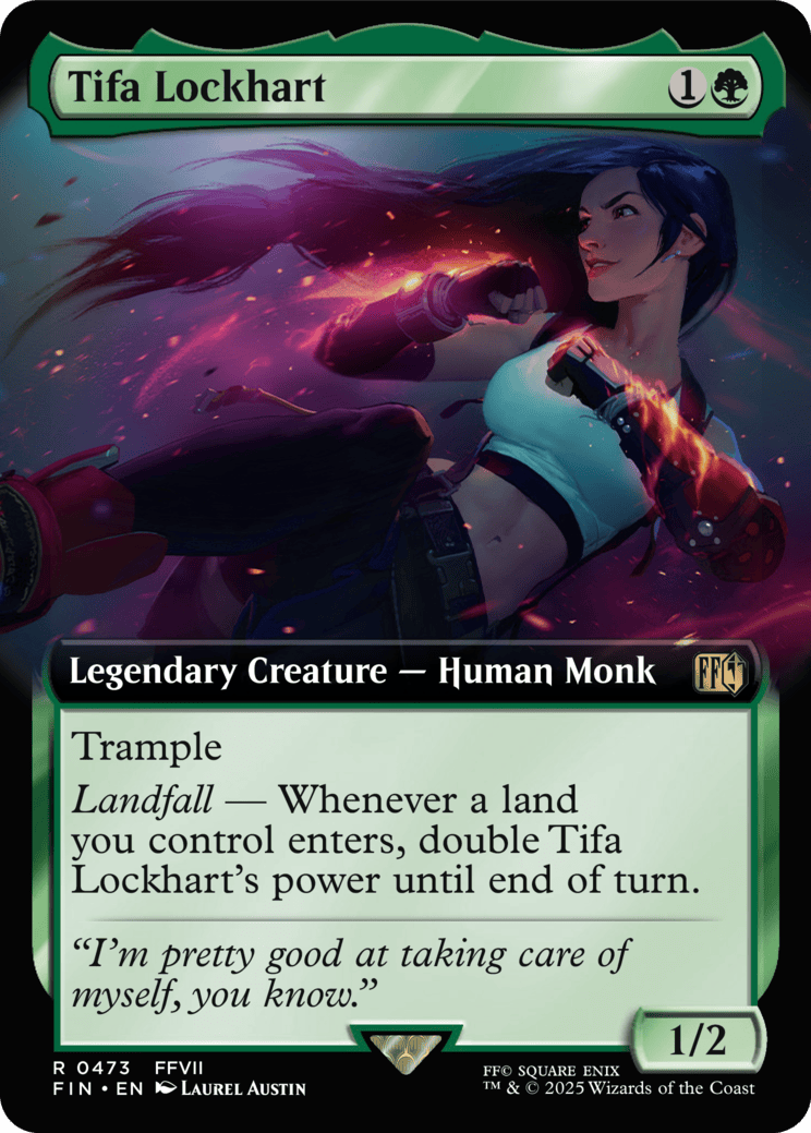 The Magic: The Gathering chamado Tifa Lockhart dos universos Final Fantasy Beyond Set