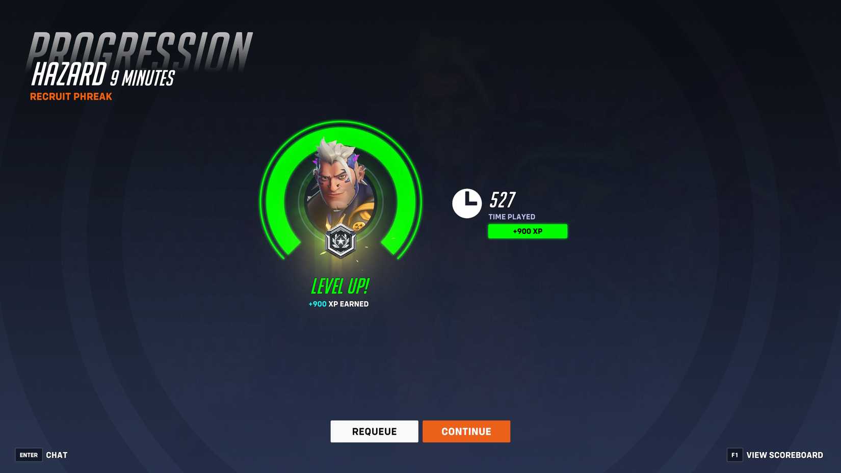 Overwatch 2 Season 18's Hero Progression Tela, com Hazard