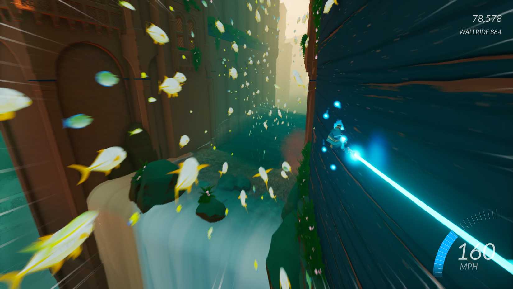 O protagonista da espada do mar aumenta a parede a 160 km / h, embora suas velocidades possam facilmente atingir dígitos quádruplos.