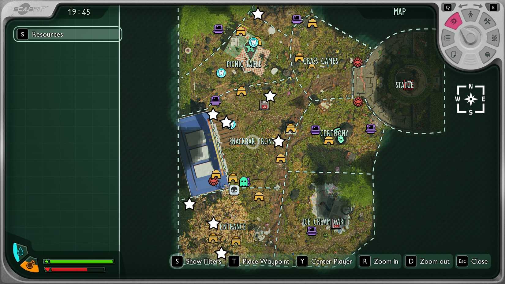 Um mapa mostrando locais de quartzito quebradiço em 2 fundamentados