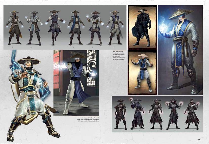 Arte de Raiden em Mortal Kombat: Vitória impecável