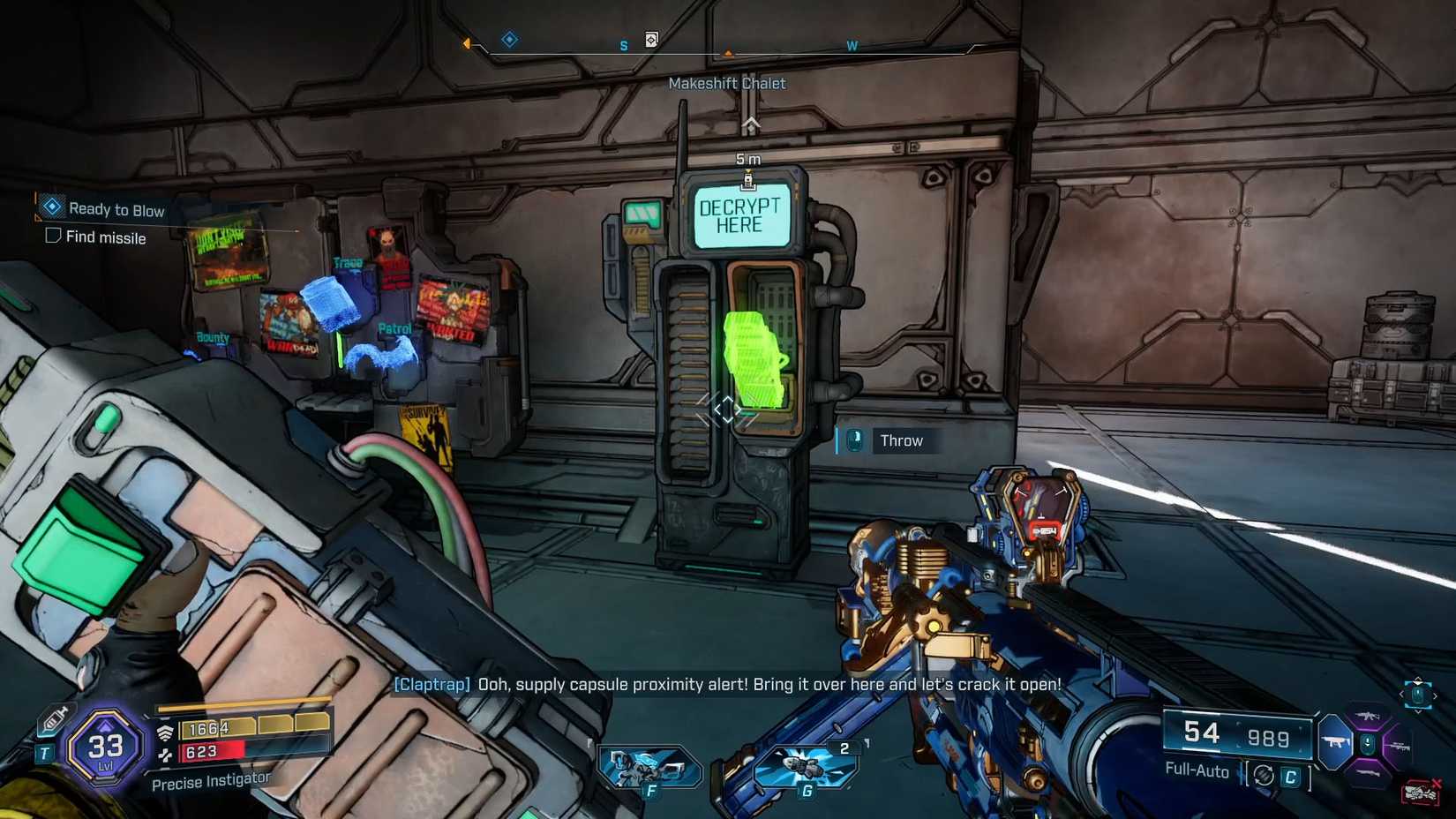 Uma captura de tela Borderlands 4 mostra a máquina da cápsula