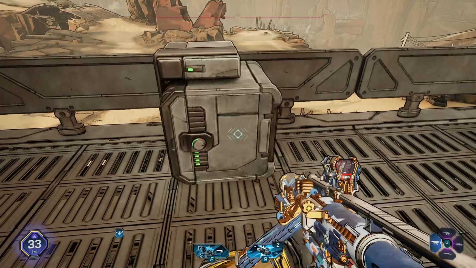 Uma captura de tela Borderlands 4 mostrando um cofre eleto