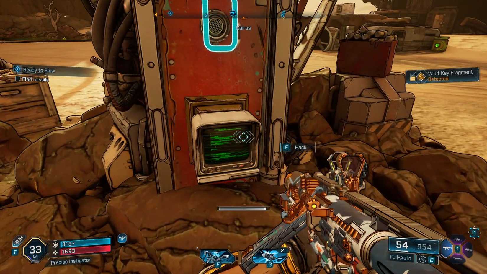 Uma captura de tela Borderlands 4 mostrando onde você começa a invadir um alto -falante de propaganda