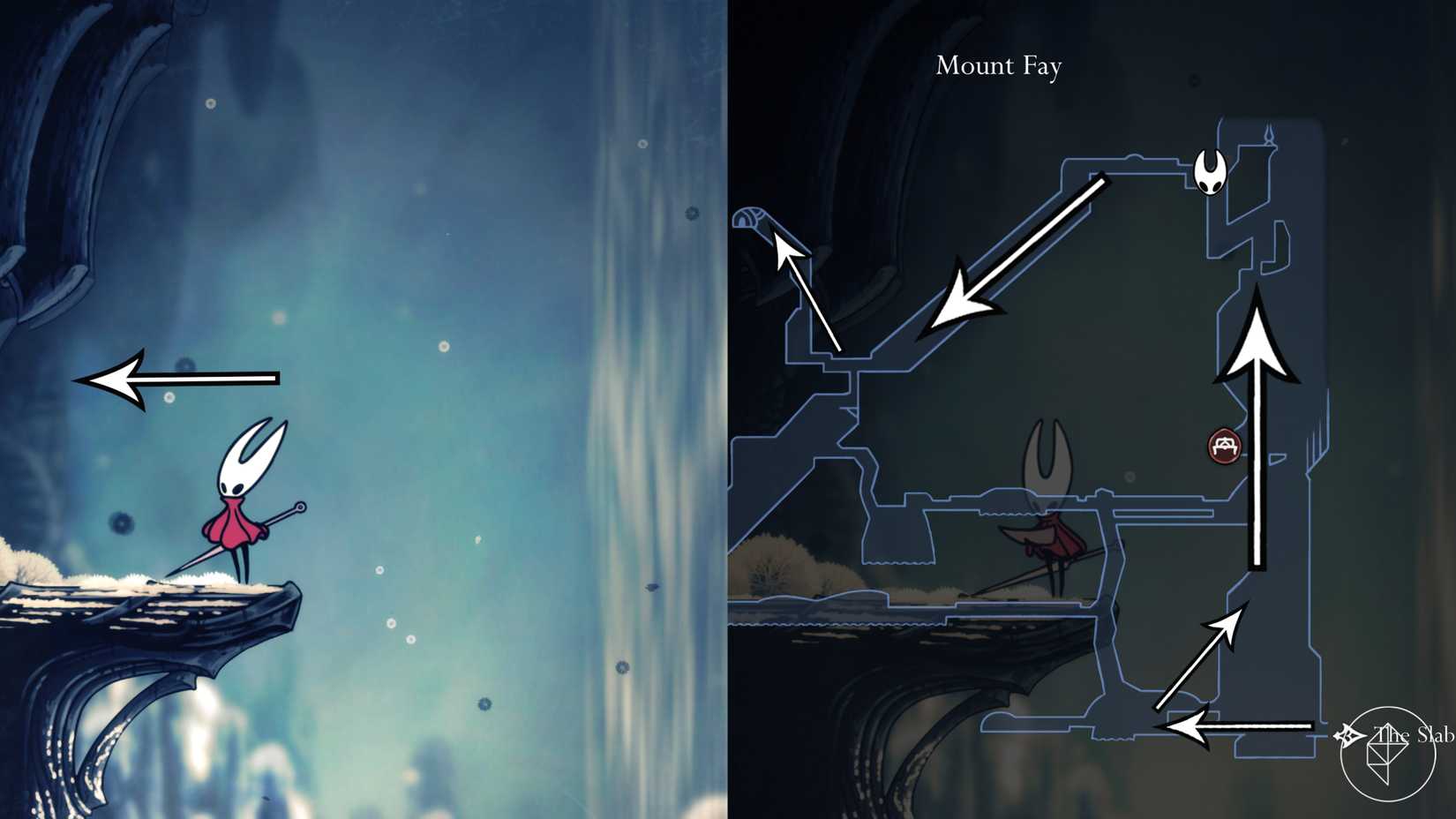 O melhor caminho para o fabricante de máscaras na missão de laca líquida em Hollow Knight: Silksong.