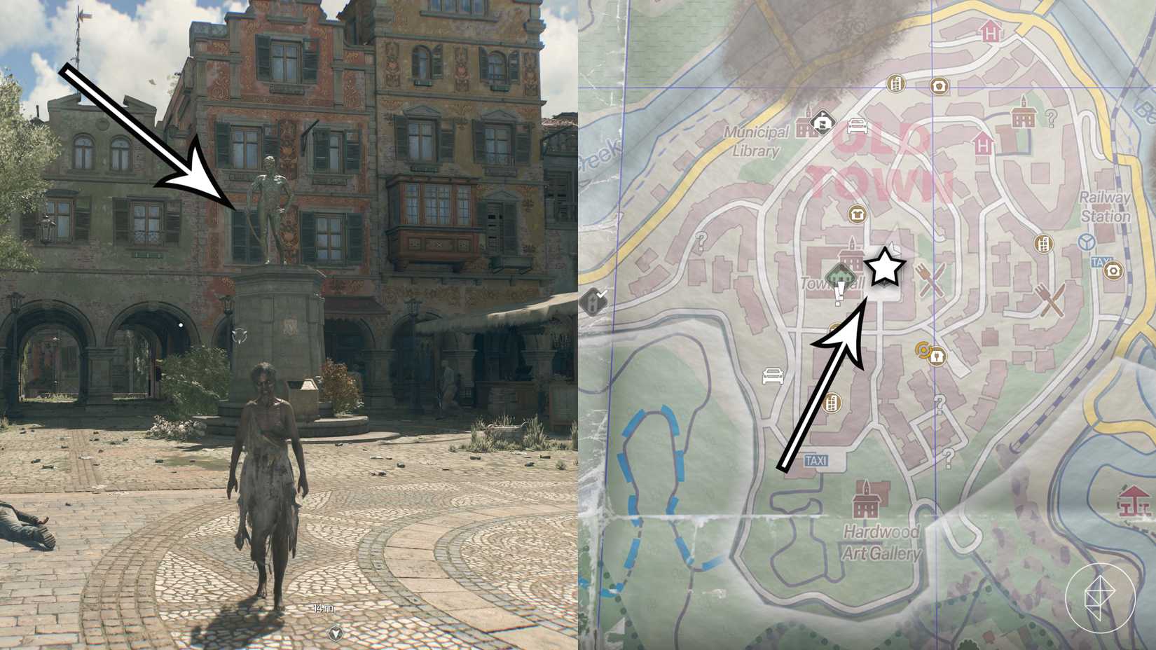 A Localização da Espada da Estátua em Luz Dying: The Beast.