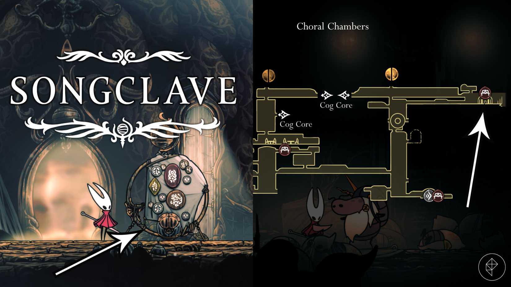 O ponto de partida do Merchant Quest do Mercador errante em Hollow Knight: Silksong.