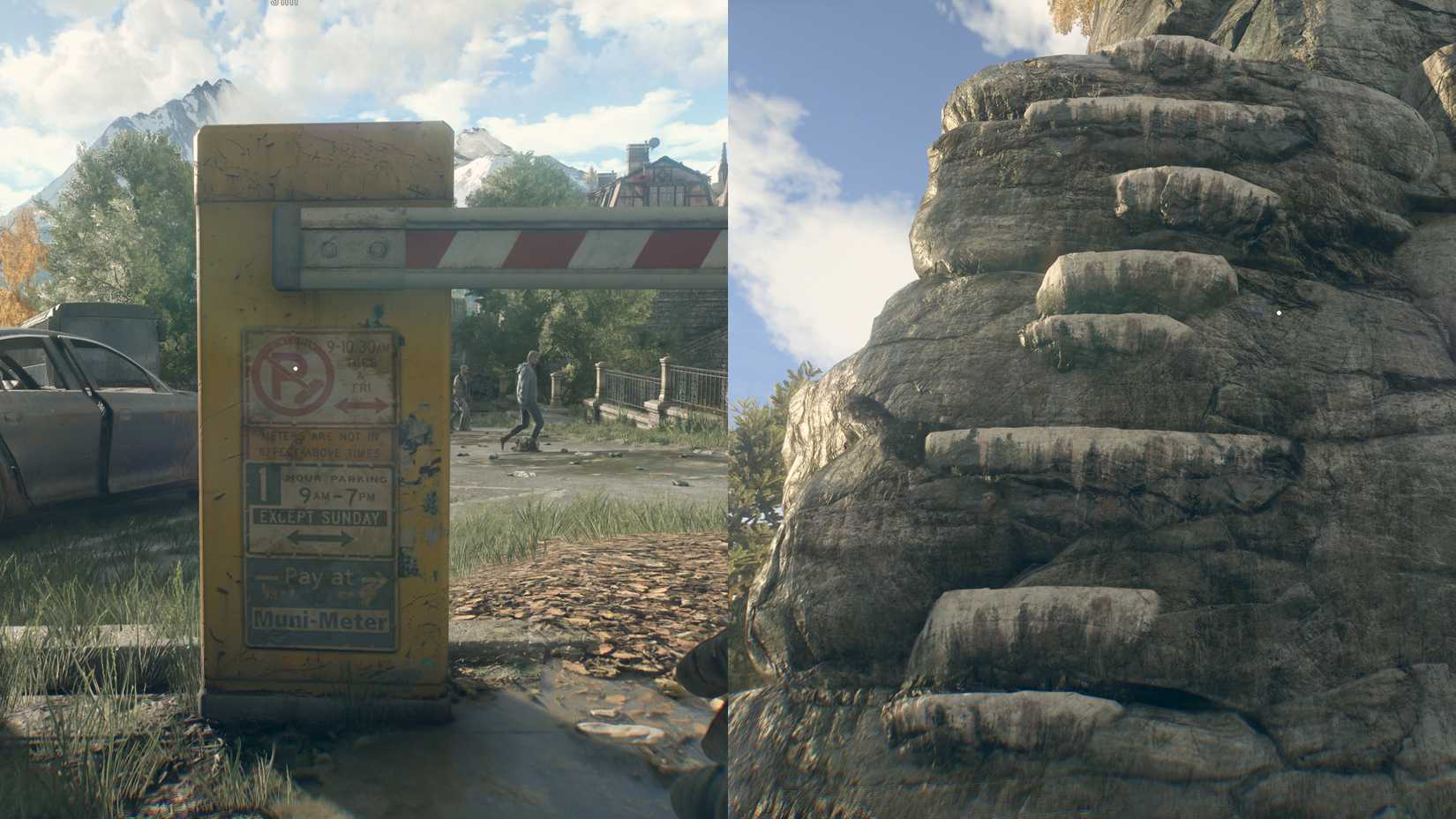 Texto em inglês e bordas pintadas com spray na luz moribunda: a besta.