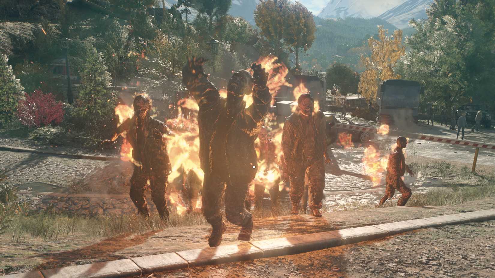 Zumbis ardentes na luz moribunda: a besta.