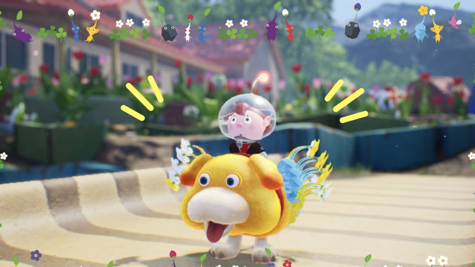 Usando o modo foto na atualização de novembro de 2025 do Pikmin 4.