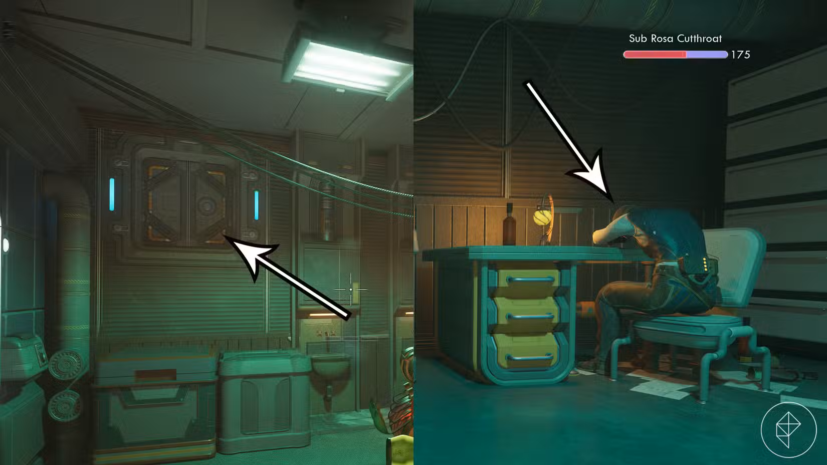 O caminho para o arquivo Sub Rosa em The Outer Worlds 2.