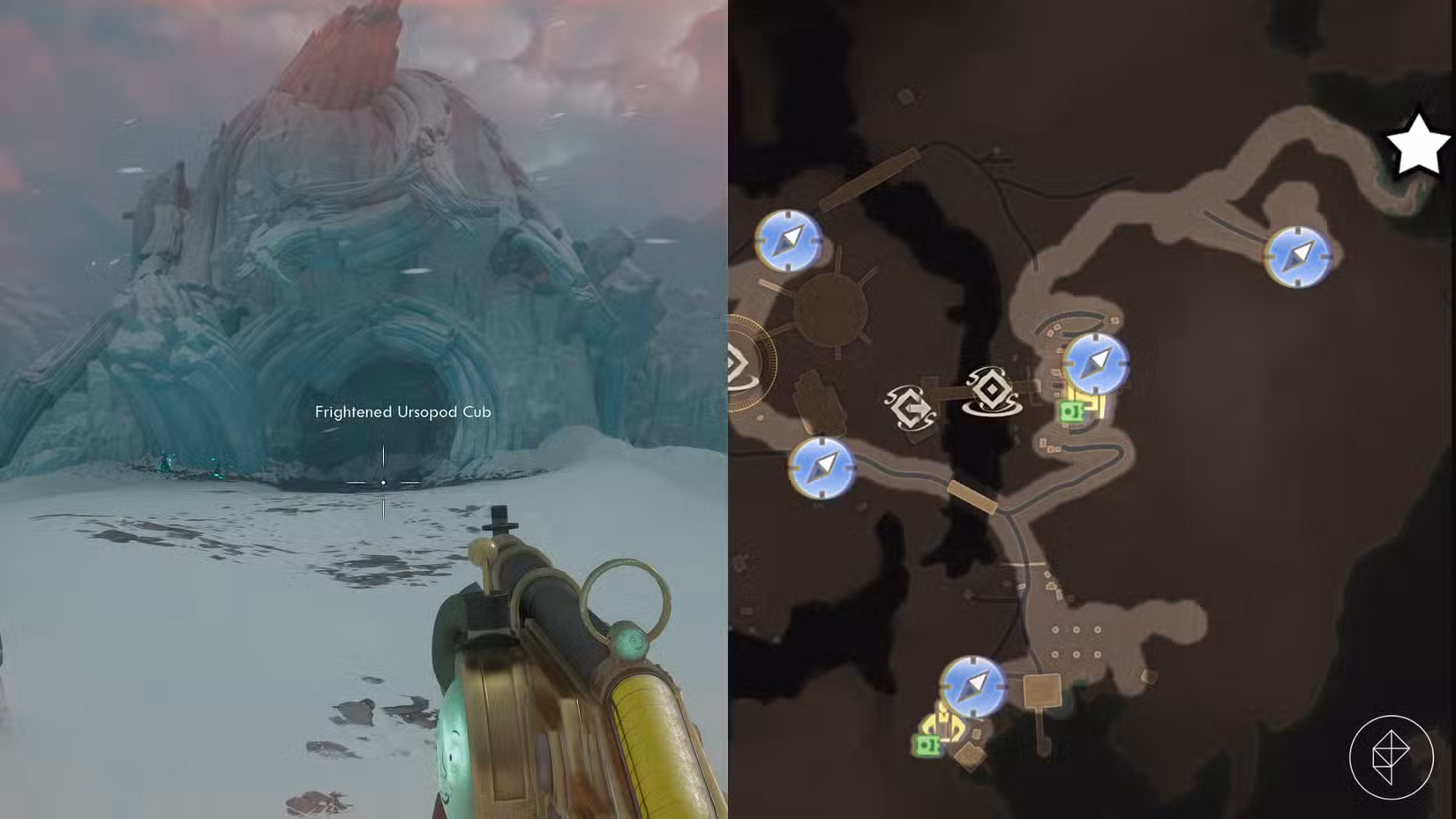 Um local para animais de estimação em The Outer Worlds 2.