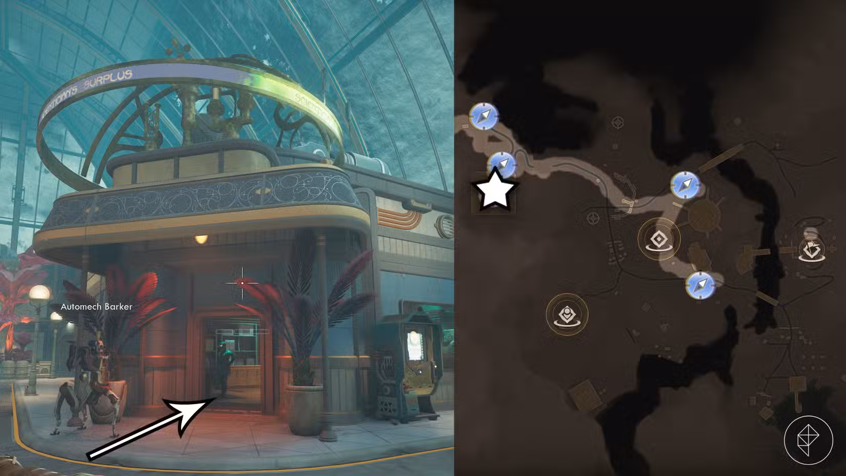 Um vendedor de animais de estimação em The Outer Worlds 2.