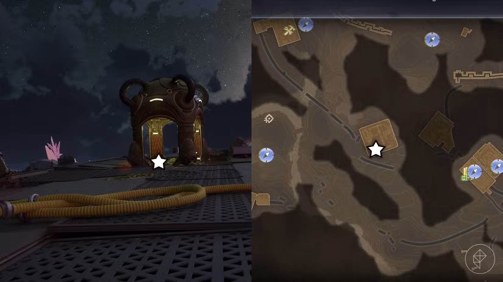 A bobina de compressão da plataforma do bonde em Outer Worlds 2