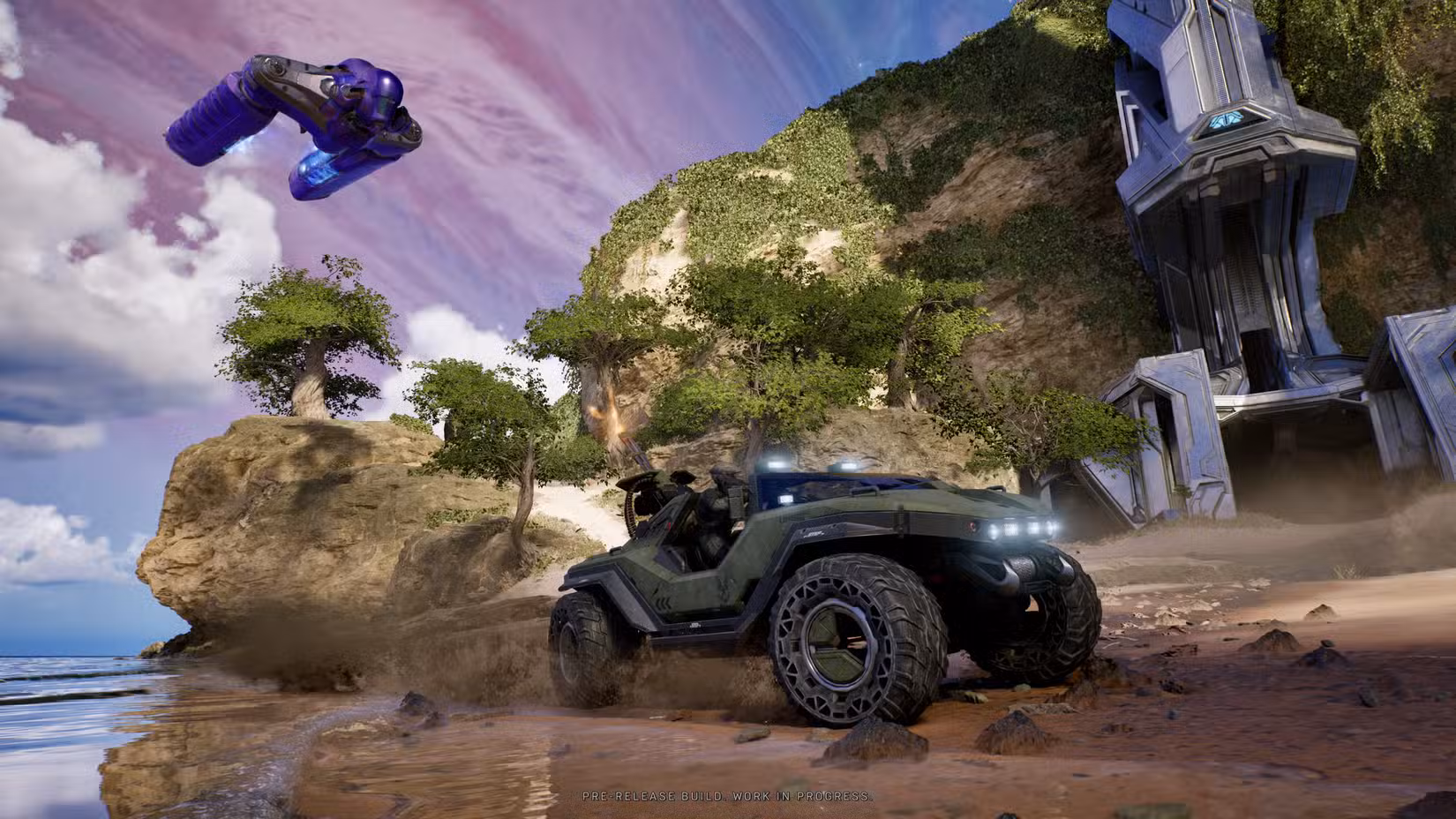 Master Chief dirige um Warthog em Silent Cartographer em Halo Campaign Evolved Halo CE Remake