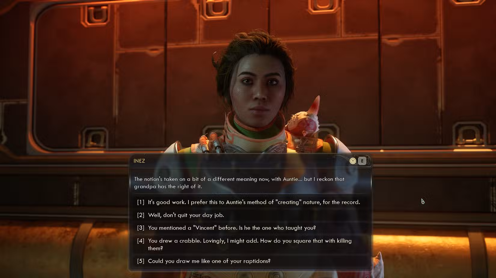 Inez em Outer Worlds 2