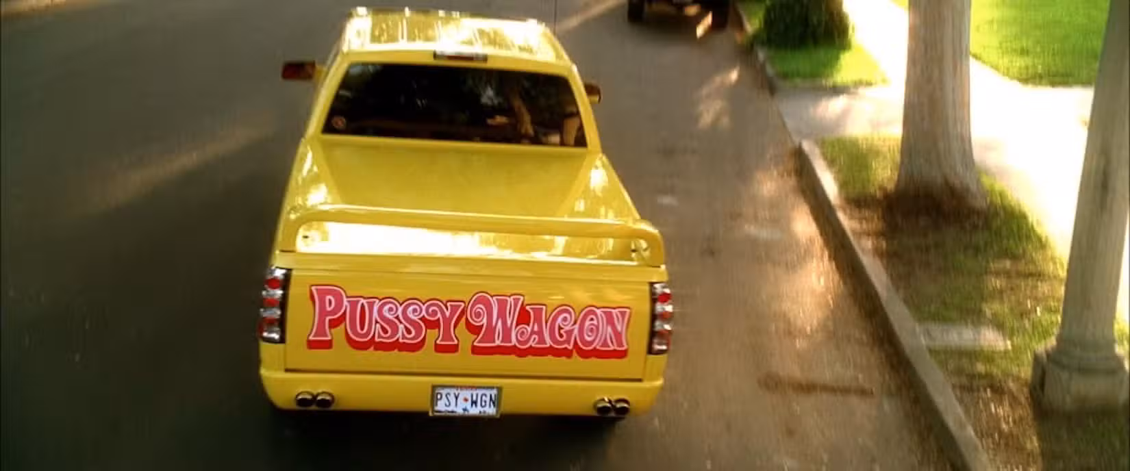 Uma foto do caminhão Pussy Wagon de Kill Bill Vol. 1