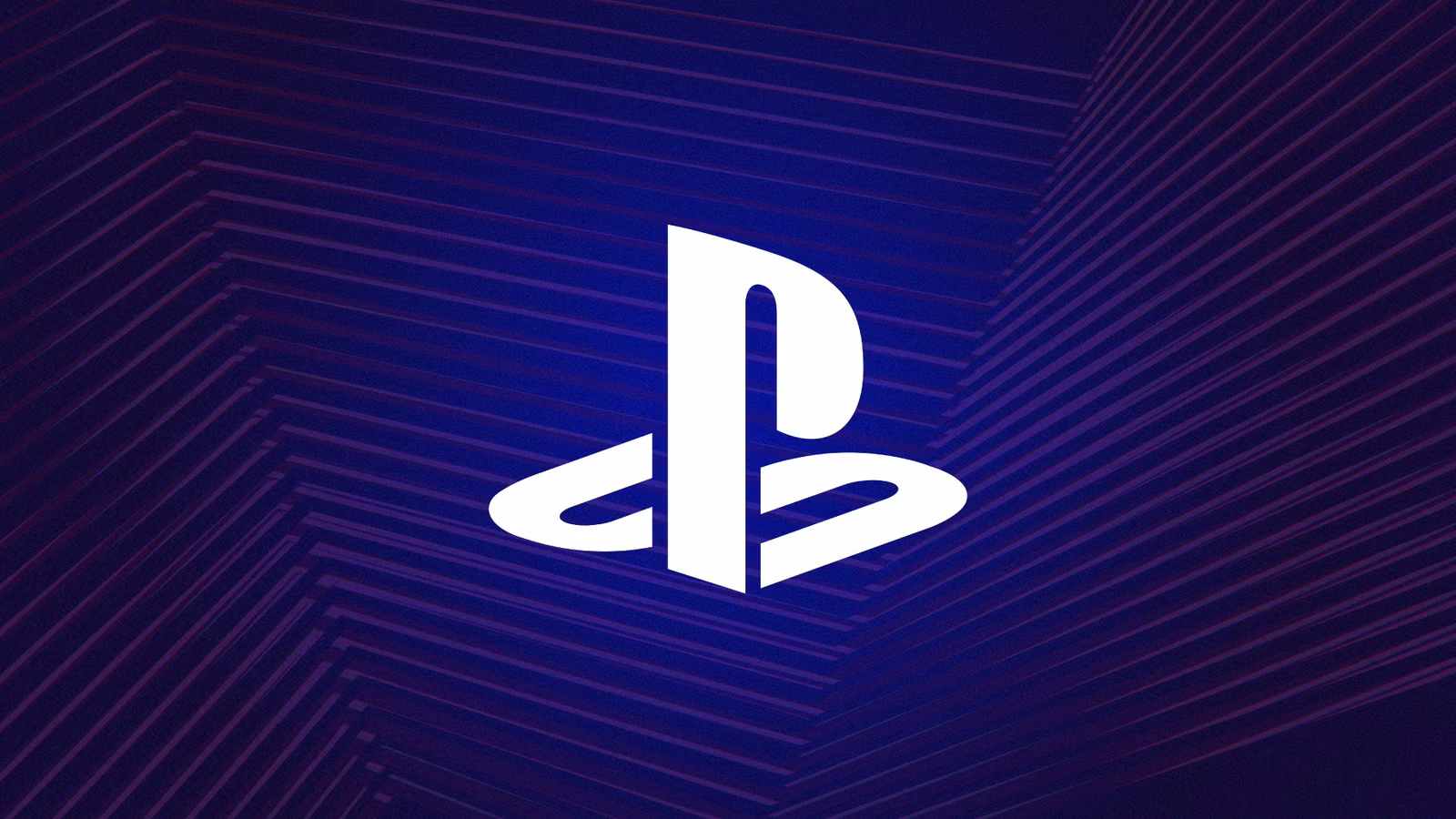 Arte do logotipo “PS” do PlayStation em um fundo estilizado