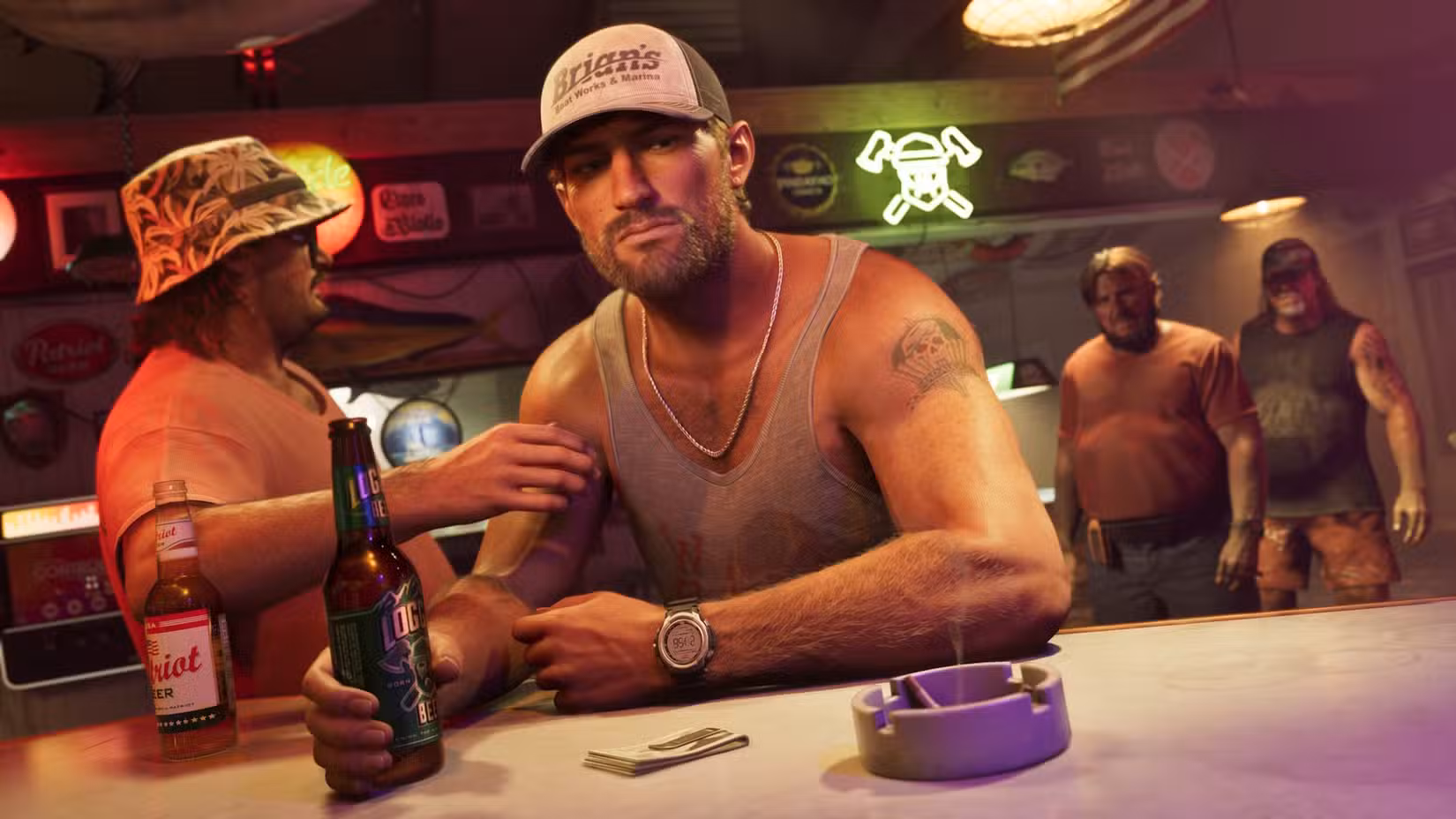 Jason em um bar em GTA 6