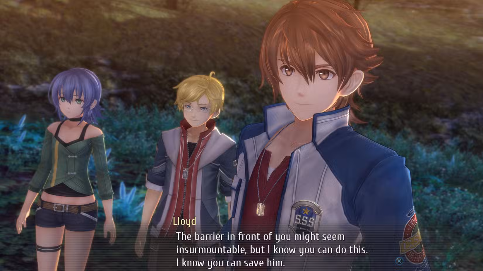 Uma captura de tela de Trails into Reverie mostrando Lloyd Bannings