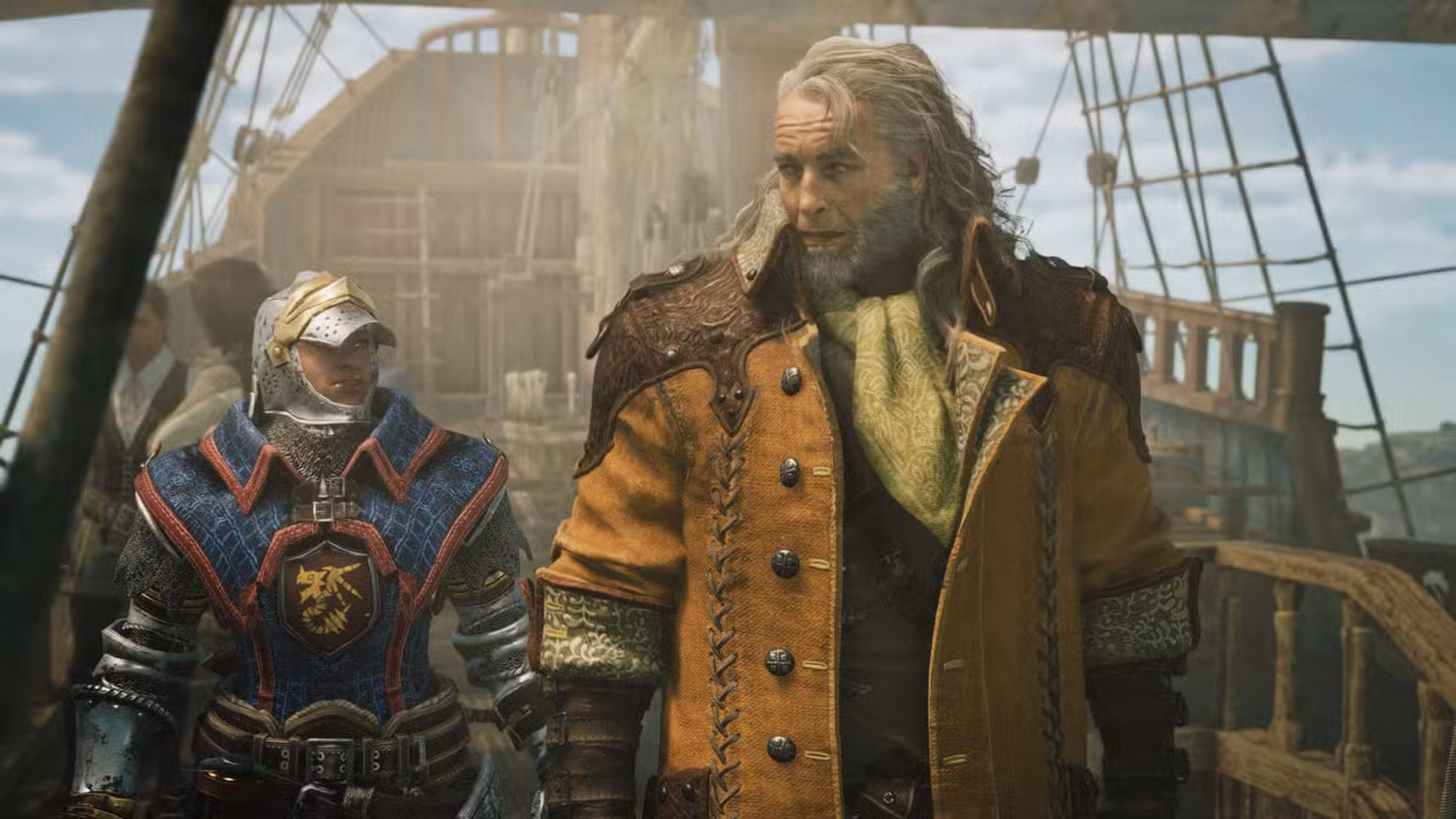 Uma captura de tela de Monter Hunter Wilds da cena de abertura