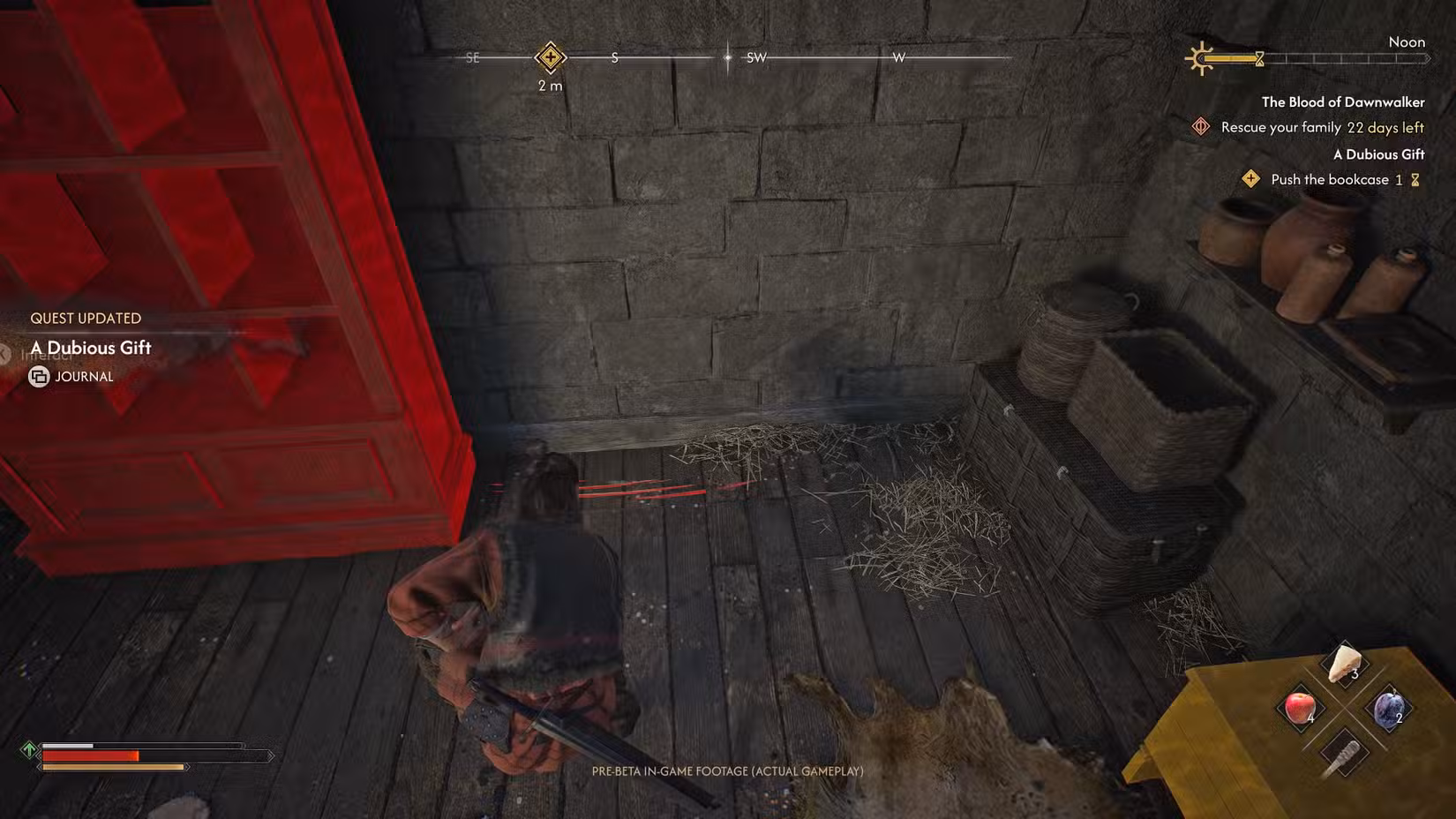 Coen usa o modo de foco em The Blood of Dawnwalker.