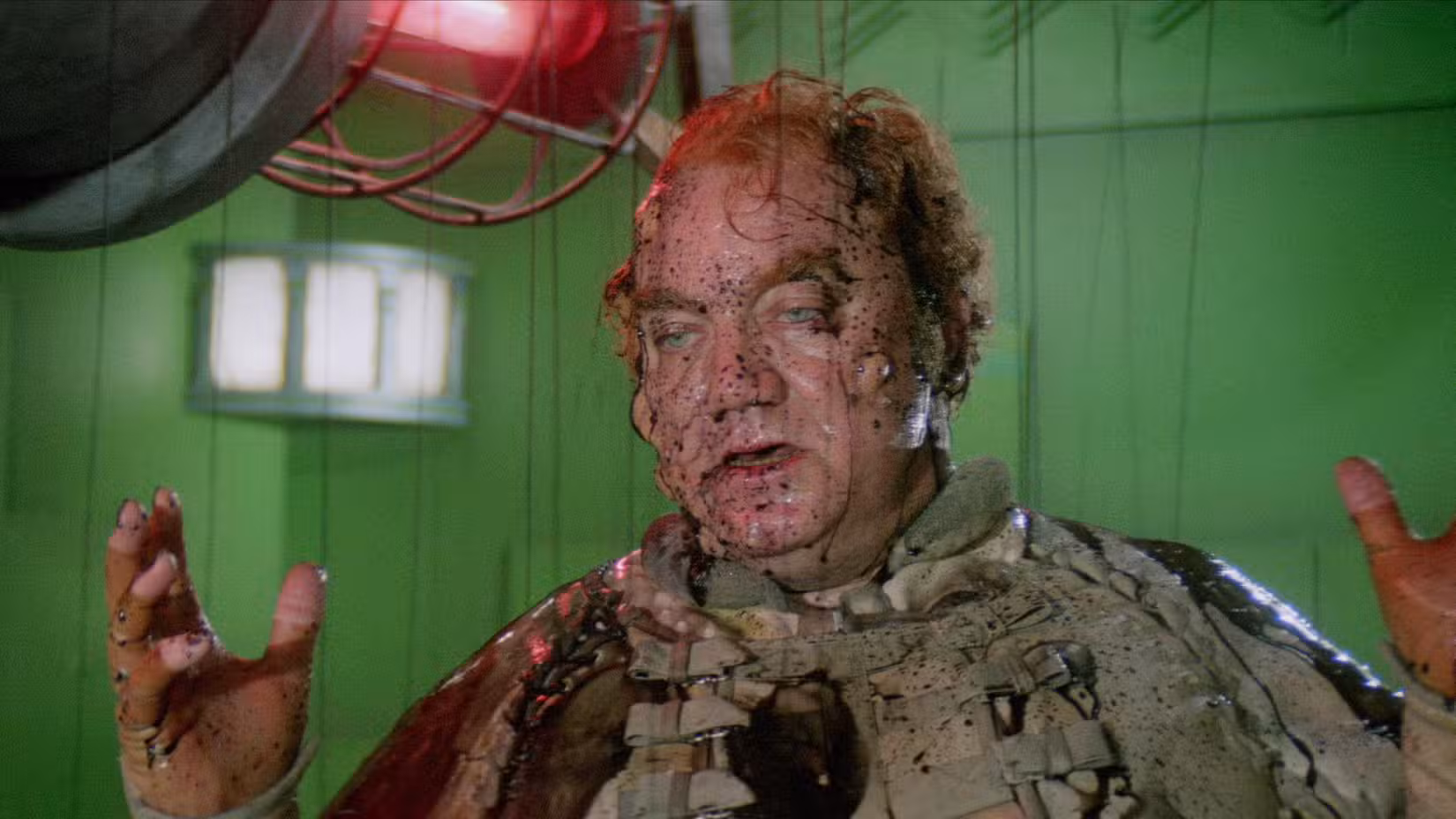 Barão Harkonnen respingado de sangue em Duna, de David Lynch