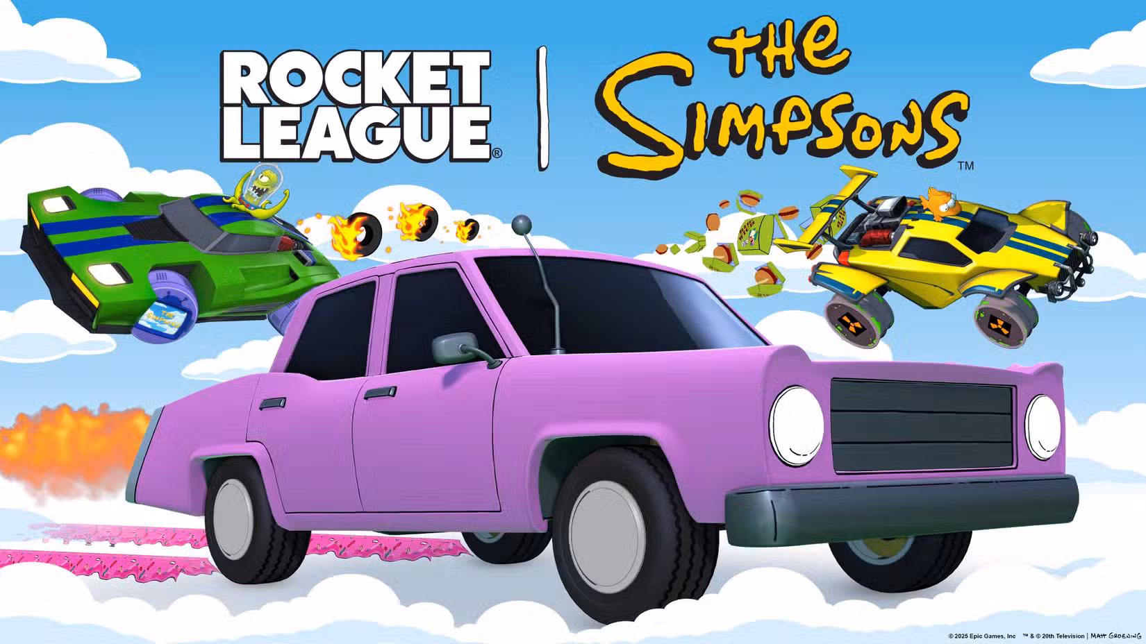 Arte principal de Rocket League x Os Simpsons