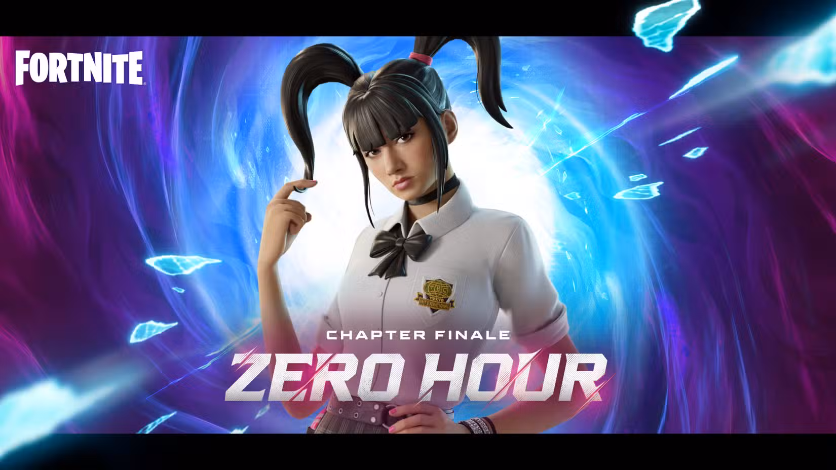 Yuki Yubari como eles aparecem em Fortnite