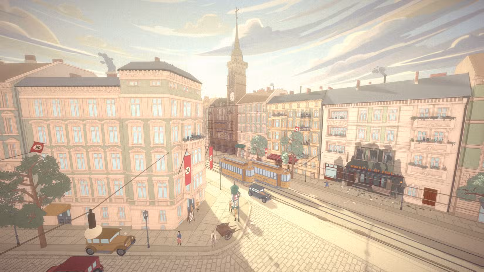 A vista de Berlim do lado de fora de um apartamento de 1933 no The Berlin Apartment.