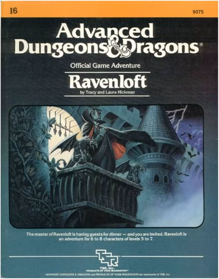 Capa do módulo Ravenloft I6 Advanced Dungeons & Dragons