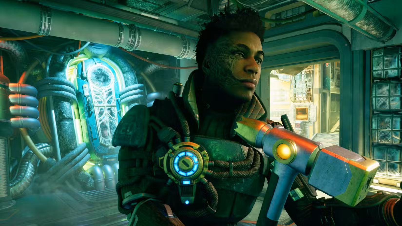 O personagem companheiro Niles empunha um martelo.