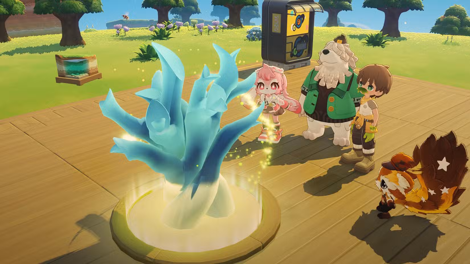 Uma jovem árvore Luca no Petit Planet