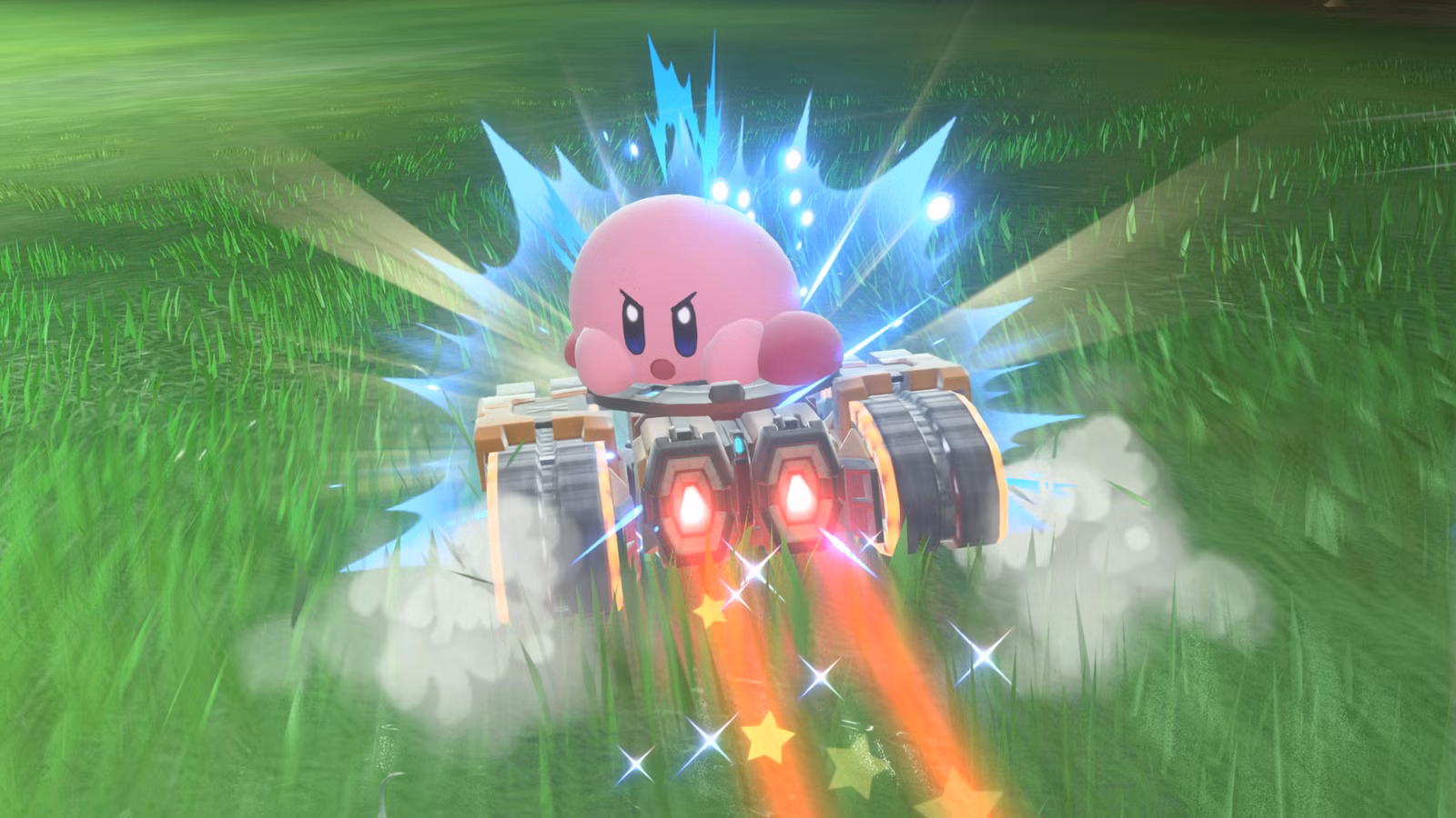 Uma captura de tela de Kirby Air Riders