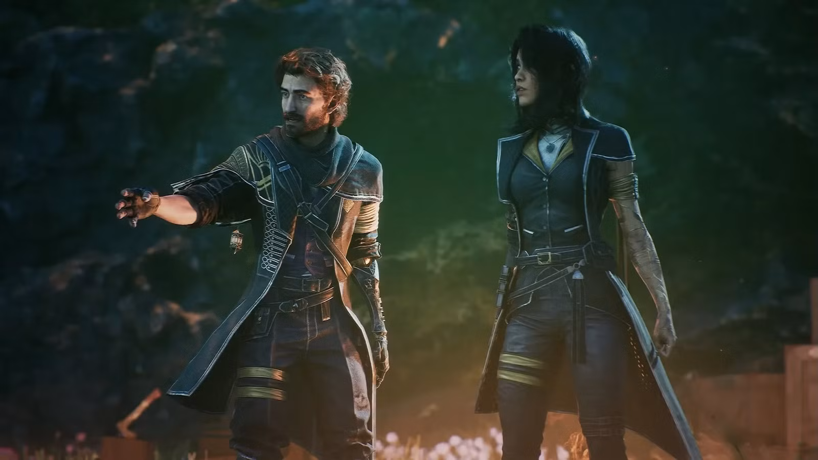 Gustave e Lune se destacam dramaticamente na arte principal da Clair Obscur Expedition 33