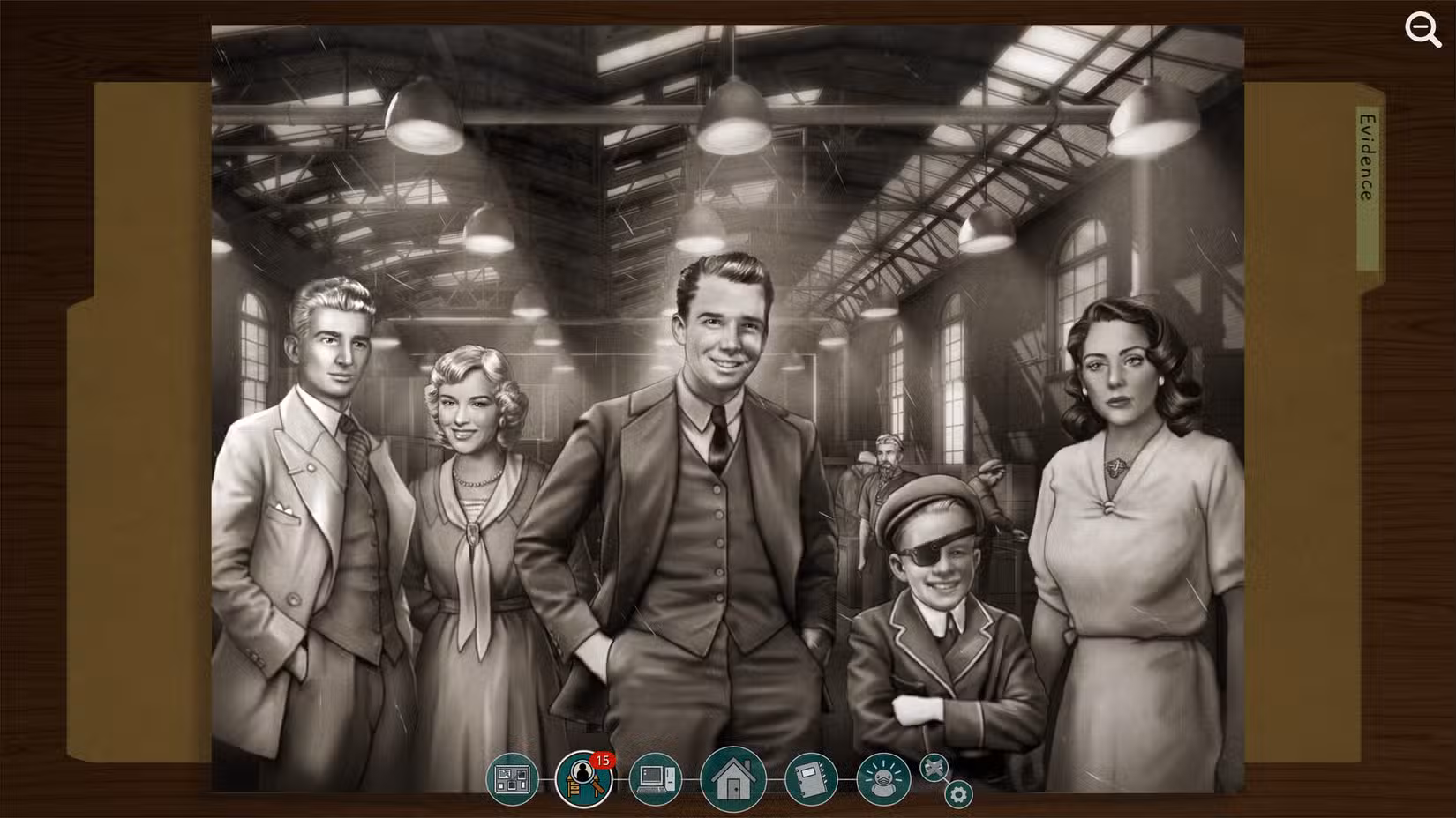 Uma imagem dos membros da família Roottree em The Roottrees are Dead